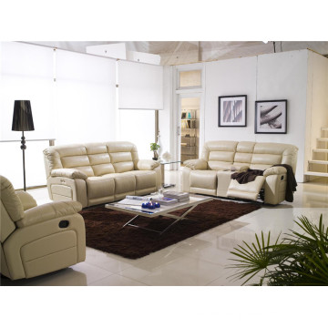 Wohnzimmer Sofa mit modernem echtem Leder Sofa Set (924)